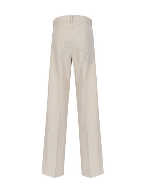 Jeans wide Dora in bull lurex Nine in the morning | 9SS26 DAA11LUREX NATURALE